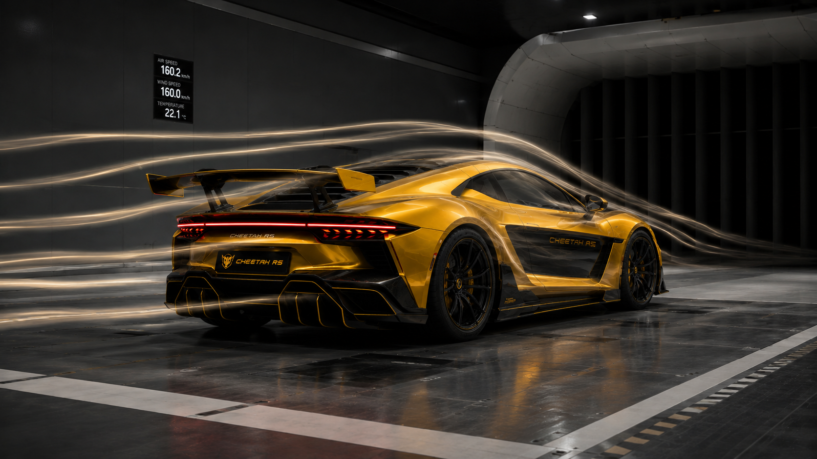 Cheetah RS Wind Tunnel Aerodynamic Flow