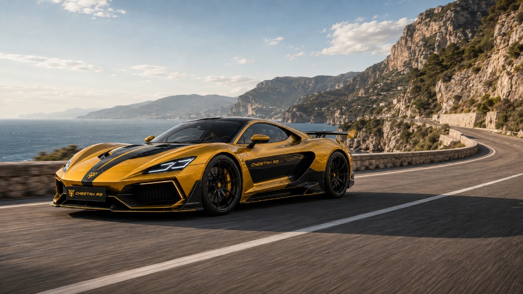 Cheetah RS Mediterranean Coastal Road Driving Dynamics