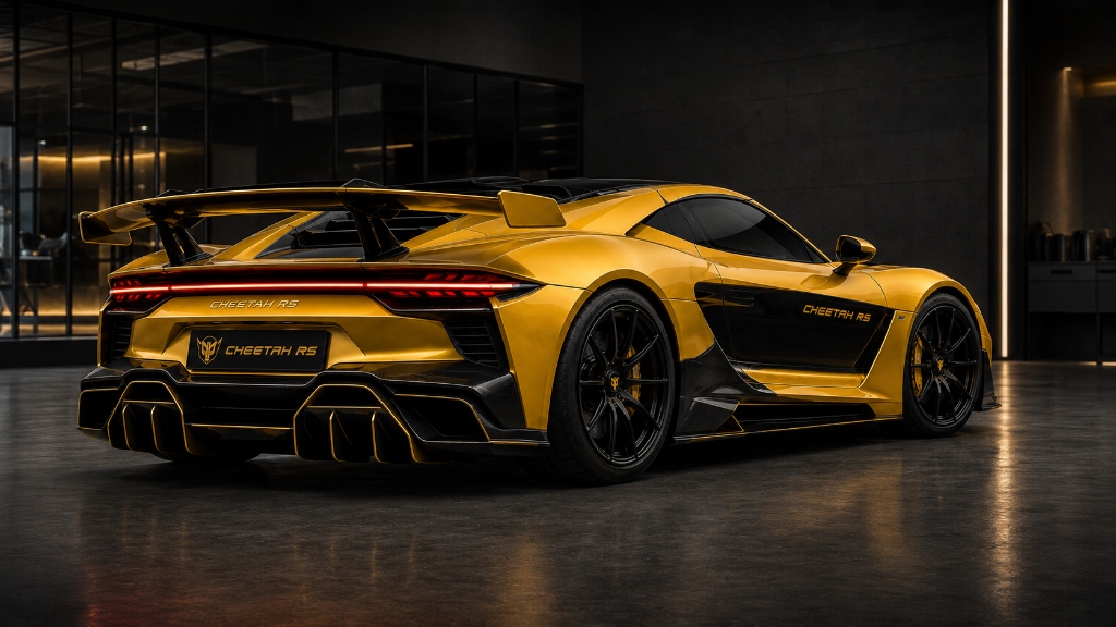 Cheetah RS Studio Rear Stance & Aerodynamic Surface Integration