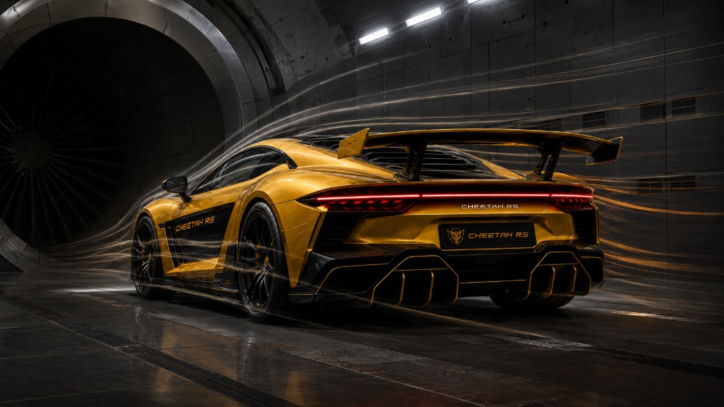 Cheetah RS Aerodynamic Airflow Analysis and Wind Tunnel Validation